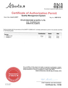 Certificate of Authorization Permit from ABSA